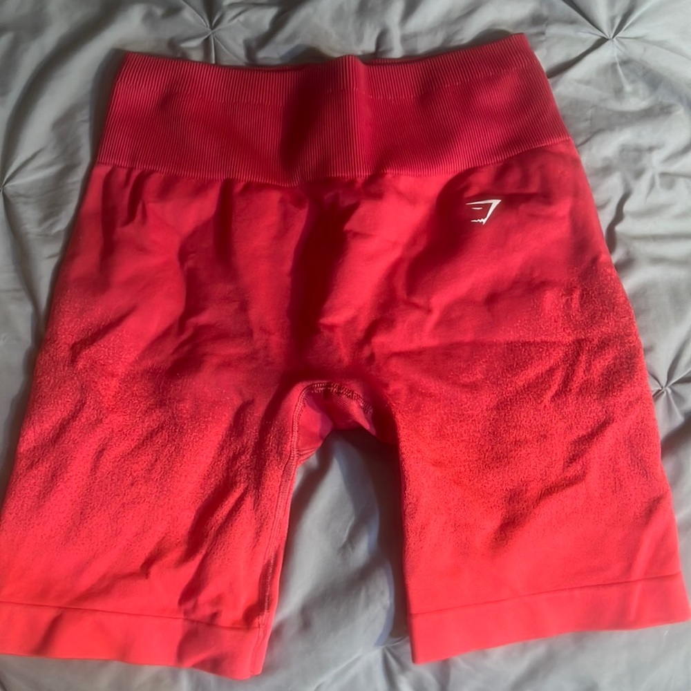 Gymshark Red Ombré Shorts
